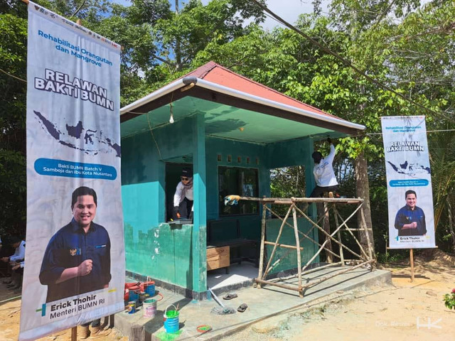 Sinergi Hutama Karya dan BUMN Perkuat Komitmen Sosial dan Lingkungan Lewat Program Relawan Bakti BUMN. Foto: Hutama Karya