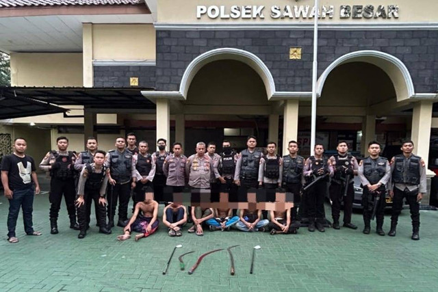 Polisi tangkap 6 remaja terlibat tawuran di Pasar Baru, Jakarta Pusat. Foto: Dok. Istimewa