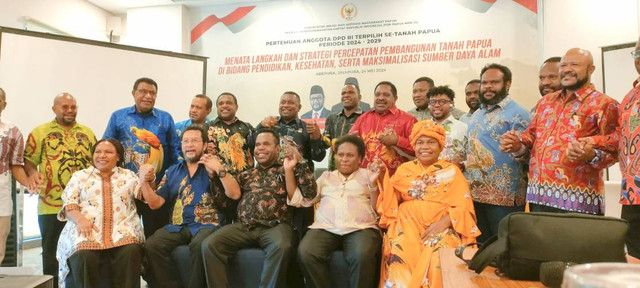 DPD RI dan MRP se-Tanah Papua. Foto: Katharina/BumiPapua