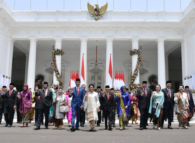 Para menteri dalam Kabinet Indonesia Maju (sumber: BPMI Setpres/Laily Rachev)