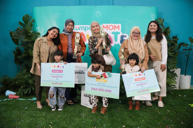 3 pemenang fashion show di acara kumparanMOM Playdate, Sabtu (25/5). Foto: Jamal Ramadhan/kumparan