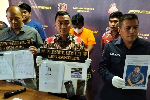Kasat Reskrim Polres Metro Bekasi Kota, AKBP Muhammad Firdaus (tengah). Dok: kumparan.