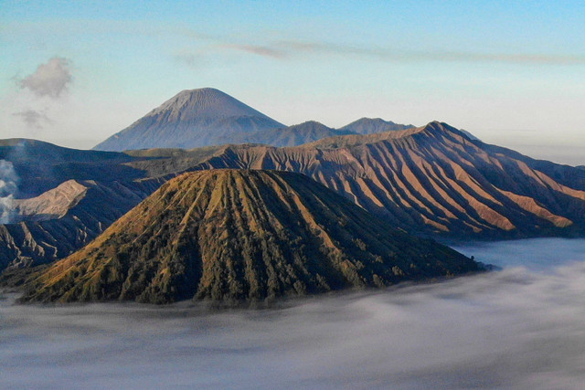 Gunung Bromo Tengger Semeru, Probolinggo, Jawa Timur, Minggu (26/5/2024). Foto: Muhammad Mada/ANTARA FOTO