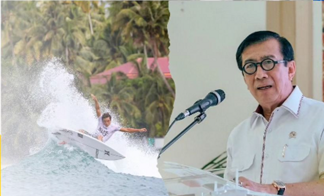 Menkumham RI, Yasonna H Laoly Ajak Saksikan Kejuaraan Surfing Internasional Di Pulau Nias