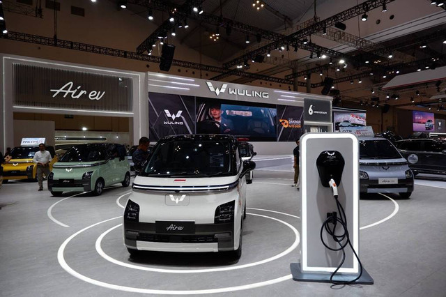 Wuling Air ev di GIIAS 2023. Foto: Aditya Pratama Niagara/kumparan