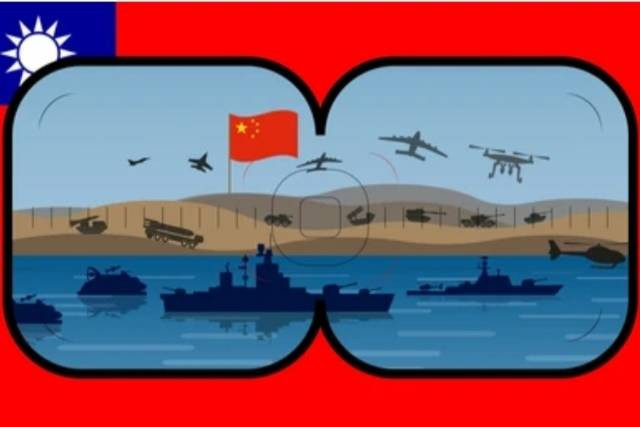 Konflik, laut China selatan. Foto: Shutterstock https://www.shutterstock.com/id/image-vector/missile-hits-shipping-lane-military-vessel-2436657665