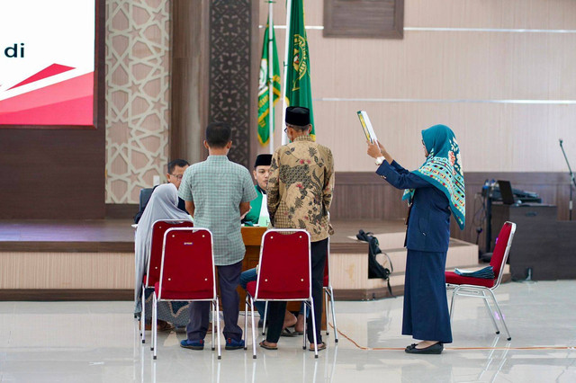 Kemensos gelar isbat nikah untuk 176 pasangan lansia di Aceh Utara. Foto: Kemensos RI