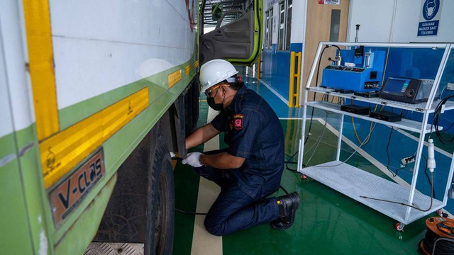 Fasilitas Uji KIR swasta milik Hino Motors Sales Indonesia (HMSI) di Jatake, Kota Tangerang. Foto: dok. HMSI