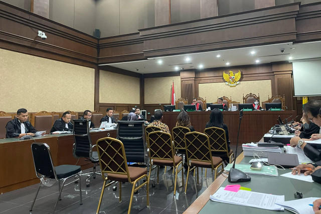 Sidang lanjutan kasus gratifikasi di lingkungan Kementan dengan terdakwa SYL dkk, dengan agenda pemeriksaan saksi, yang digelar di Pengadilan Tipikor, Jakarta Pusat, Rabu (29/5/2024). Foto: Fadhil Pramudya/kumparan