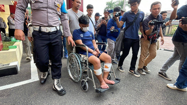 MAS (21) pelaku penusukan di Soreang Bandung. Foto: kumparan