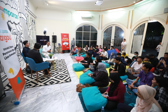 teman kumparan hadiri kumparan Hangout Debat Capres. Foto: kumparan