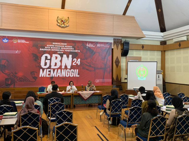 Sosialisasi audisi Gita Bahana Nusantara Daerah Istimewa Yogyakarta yang digelar oleh Dinas Kebudayaan DIY, Rabu (29/5).