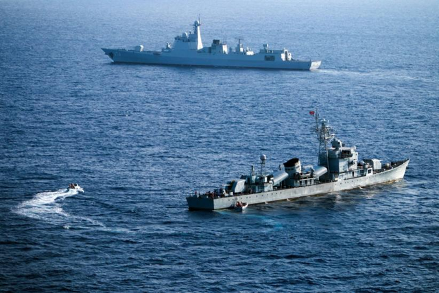 Penampakan Kapal Perang yang Sedang Beroperasi di Kawasan Laut China Selatan. Sumber Foto: Koral