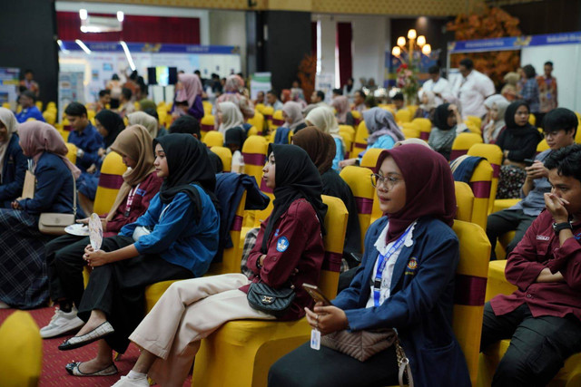 Kementerian Pendidikan, Kebudayaan, Riset, dan Teknologi (Kemendikbudristek) menyelenggarakan Kampus Merdeka Fair di Auditorum Universitas PGRI Sumatra Barat, Padang, Kamis (30/5/2024). Foto: Dok. Kemendikbudristek