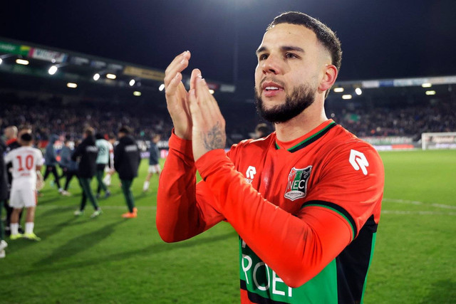 Calvin Verdonk, pemain NEC Nijmegen. Foto: nec-nijmegen.nl