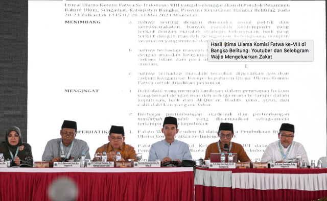 Hasil Ijtima Ulama Komisi Fatwa se-Indonesia VIII di Babel, 30 Mei 2024. Foto: Dok MUI