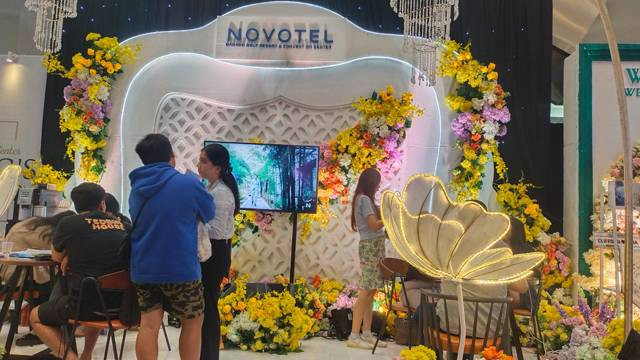 Stand Novotel Manado di event Wedding Exhibition Morpheus Bride Market.