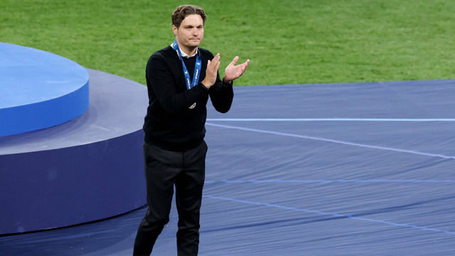 Edin Terzic usai Real Madrid kalahkan Borussia Dortmund dalam final Liga Champions 2023/24 di Stadion Wembley, Inggris, Minggu (2/6) dini hari WIB. Foto: REUTERS/Claudia Greco