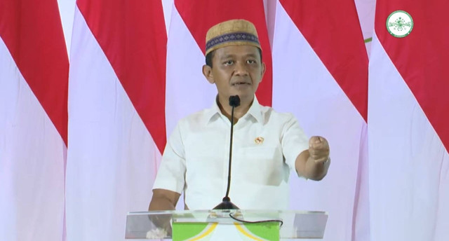 Menteri Investasi Bahlil Lahadalia saat mengisi kuliah umum PTNU. Foto: YouTube Kementerian Investasi