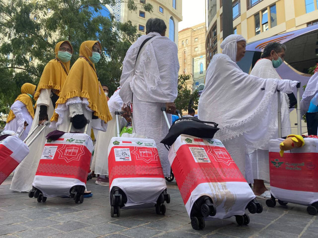 Persiapan pemberangkatan Kloter terakhir dari Madinah ke Makkah. Foto: Dok. MCH 2024