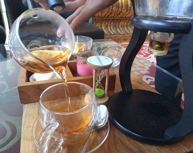 Peach perfection tea untuk mengatasi insomnia. Foto: Masruroh/Basra