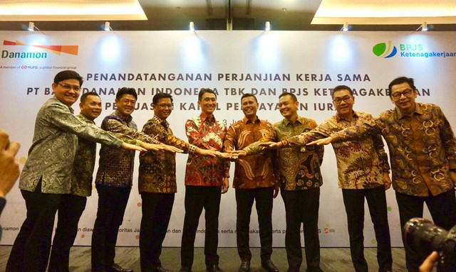 Bank Danamon bekerja sama dengan BPJS Ketenagakerjaan.