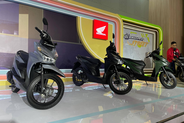 Honda BeAT Sporty dan BeAT Street tahun model 2024. Foto: Sena Pratama/kumparan