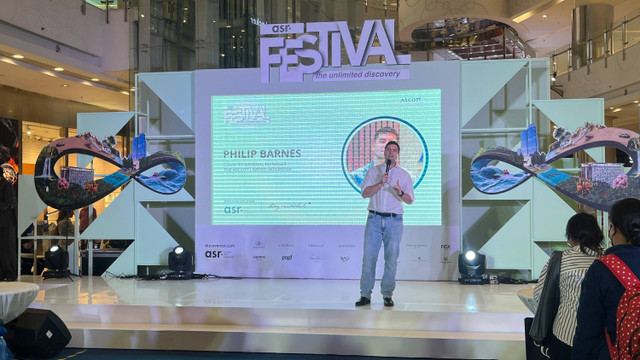 Country General Manager The Ascott Limited Indonesia, Philip Barnes, dalam acara asr. Festival 2024 yang digelar di Laguna Atrium, Mall Central Park, Jakarta pada Rabu (5/6/2024). Foto: Gitario Vista Inasis/kumparan