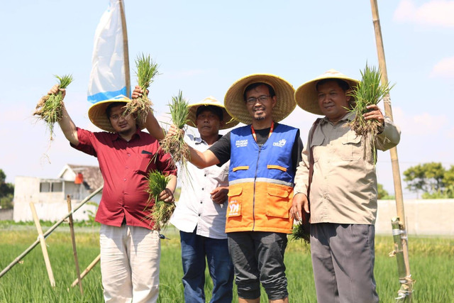 Launching program Lumbung Pangan Mandiri di Kediri, pada Rabu lalu (5/6/2024).