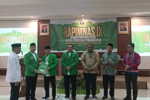 Suasana Rapimnas ke-9 PPP di Hotel Le Semar, Karawaci, Tangerang, Kamis (6/6/2024). Foto: Zamachsyari/kumparan