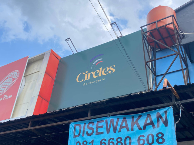 Gerai Circles Bakery, toko roti di Babarsari, Jogja, yang dituding menjiplak konsep salah satu toko roti yang berbasis di Melbourne, Australia. Foto: Resti Damayanti/Pandangan Jogja