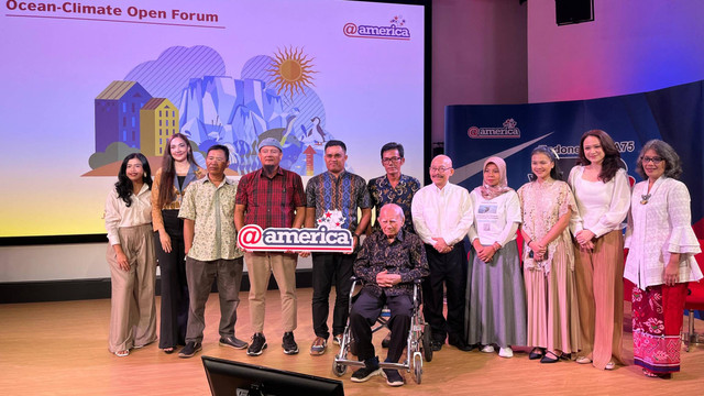 Ocean-Climate Open Forum di AtAmerica Jakarta, Jumat (7/6/2024). Foto: Tiara Hasna/kumparan