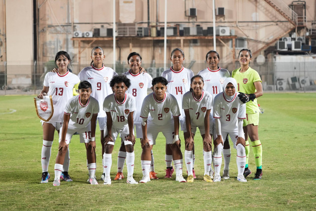 Timnas Wanita Indonesia menang 2-3 atas Bahrain dalam pertandingan persahabatan, Sabtu (8/6/2024). Foto: Dok. Timnas Indonesia