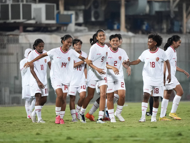 Timnas Wanita Indonesia menang 2-3 atas Bahrain dalam pertandingan persahabatan, Sabtu (8/6/2024). Foto: Dok. Timnas Indonesia