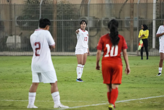 Timnas Wanita Indonesia menang 2-3 atas Bahrain dalam pertandingan persahabatan, Sabtu (8/6/2024). Foto: Dok. Timnas Indonesia