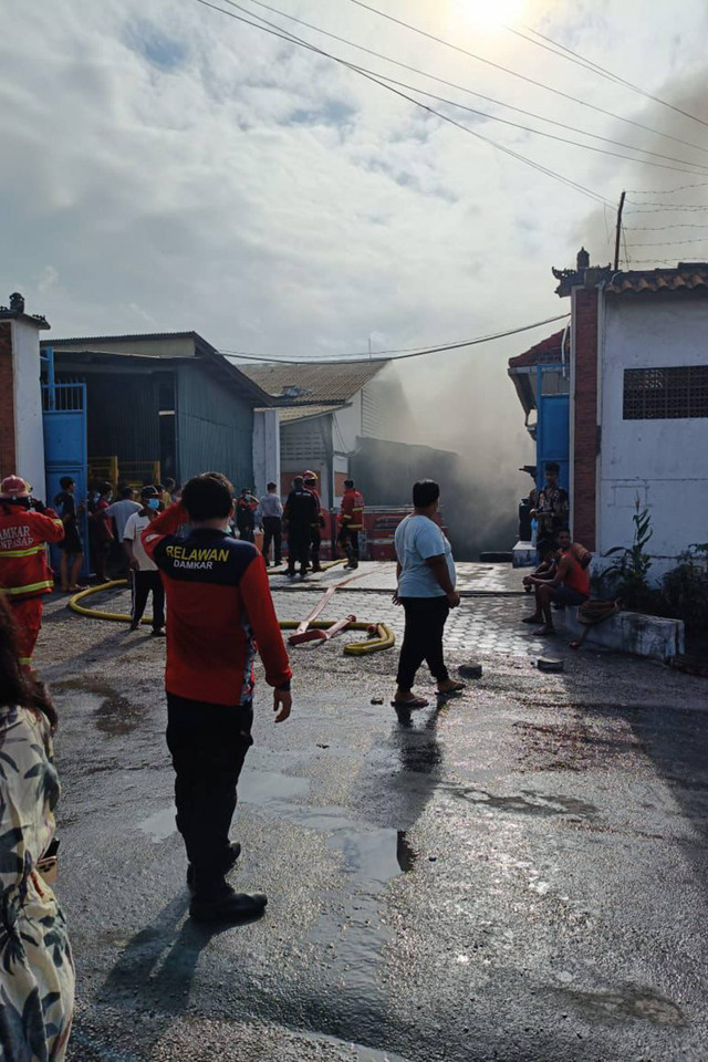 Gudang LPG di Bali terbakar. Foto: Dok. Istimewa