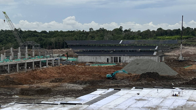 Proyek Pembangunan Bandara VVIP IKN, Kabupaten Penajam Paser Utara, Kalimantan Timur. Foto: kumparan