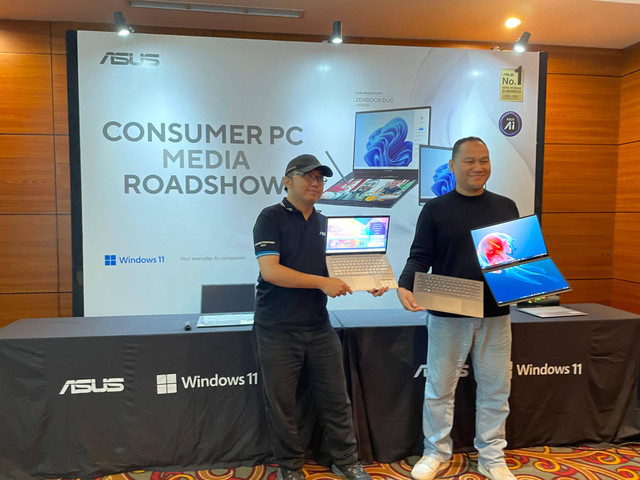 Peluncuran 3 laptop ASUS yang usung kecanggihan AI. Foto: istimewa