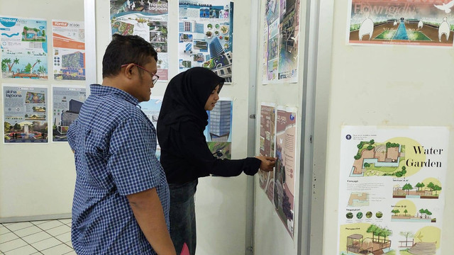 Mahasiswa ARL IPB Pamerkan Karya Desain Taman Tematik Vertical dan Water Garden