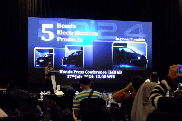 Bocoran mobil listrik Honda di pameran GIIAS 2024.  Foto: Aditya Pratama Niagara/kumparan