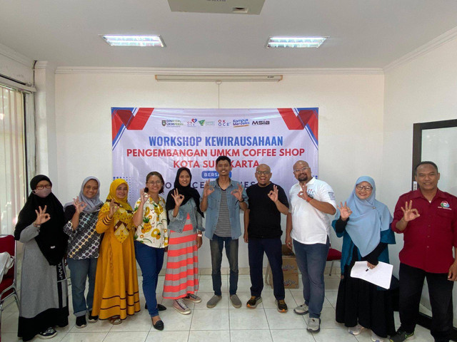 Peserta Workshop Kewirausahaan Pengembangan UMKM Coffe Shop Kota Surakarta