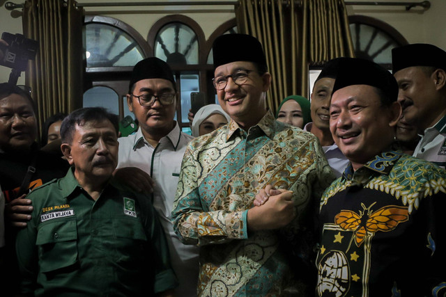 Anies Baswedan di DPW PKB DKI Jakarta, Jakarta Timur, Kamis (13/6/2024).  Foto: Jamal Ramadhan/kumparan