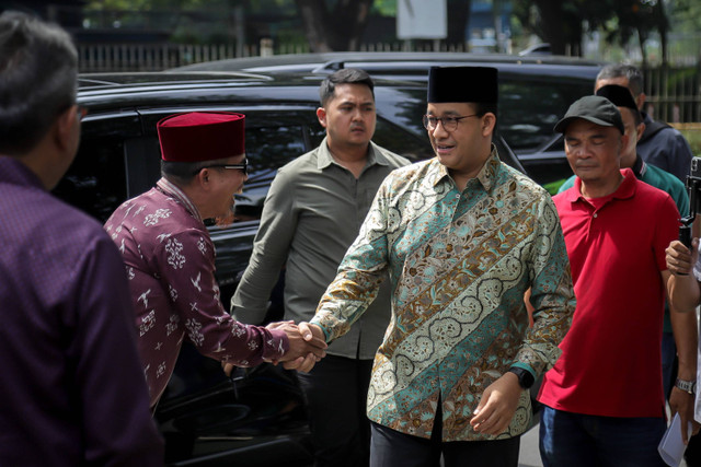 Anies Baswedan di DPW PKB DKI Jakarta, Jakarta Timur, Kamis (13/6/2024).  Foto: Jamal Ramadhan/kumparan