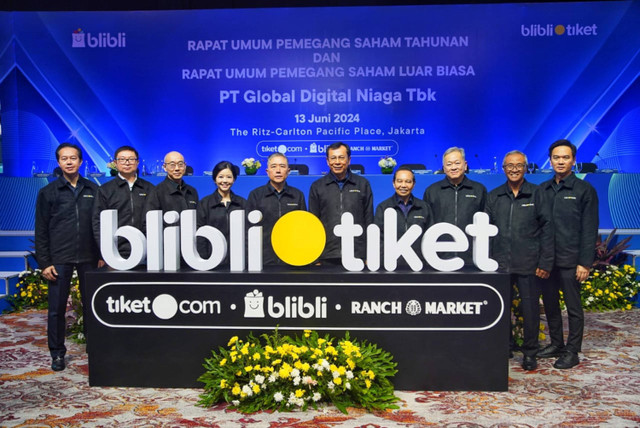 Rapat Umum Pemegang Saham Tahunan (RUPST) dan Rapat Umum Pemegang Saham Luar Biasa (RUPSLB) PT Global Digital Niaga Tbk (BELI) atau Blibli, Kamis (13/6/2024).  Foto: Dok. Global Digital Niaga