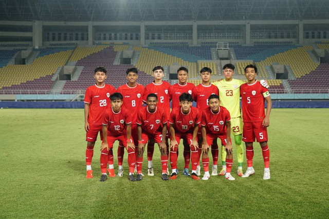 Pemain Timnas U-16 Indonesia dalam persiapan Piala Asia. Foto: PSSI