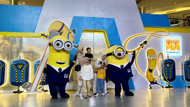 Meet & Greet Minions di Kota Kasablanka, Jakarta, Jumat (14/6/2024). Foto: Nabilla Fatiara/kumparan