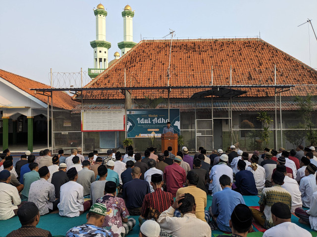 Sholat Idul Adha Warga Binaan (dok. Humas Rutan Pekalongan)