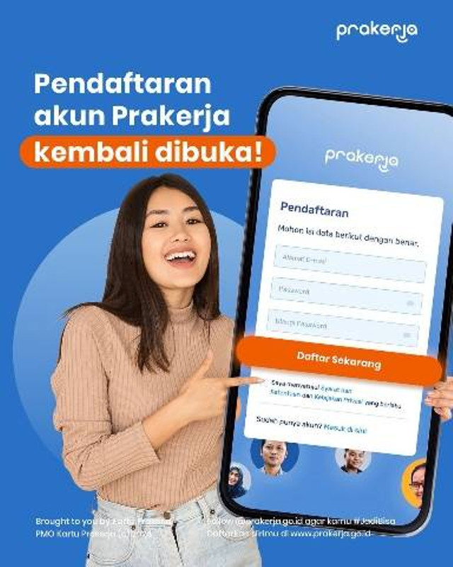 Ilustrasi Program Prakerja. Sumber: @prakerja.go.id