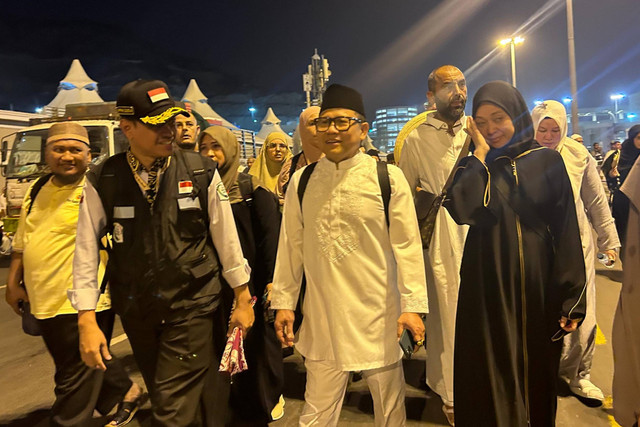 Ketua Tim Pengawas (Timwas) Haji DPR RI Muhaimin Iskandar saat melakukan pengawasan haji 2024 di Mina, Makkah, Arab Saudi, Minggu (16/06/2024). Foto: Dok. DPR RI