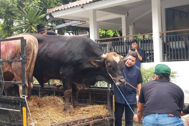 Haykal Kamil saat ditemui usai jalani sembelih hewan kurban di Kawasan Jagakarsa, Jakarta Selatan, Selasa (18/6/2024). Foto: Aprilandika Pratama/kumparan